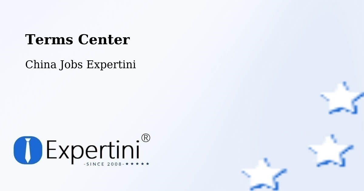 Terms of Service – Yancheng - China Jobs Expertini